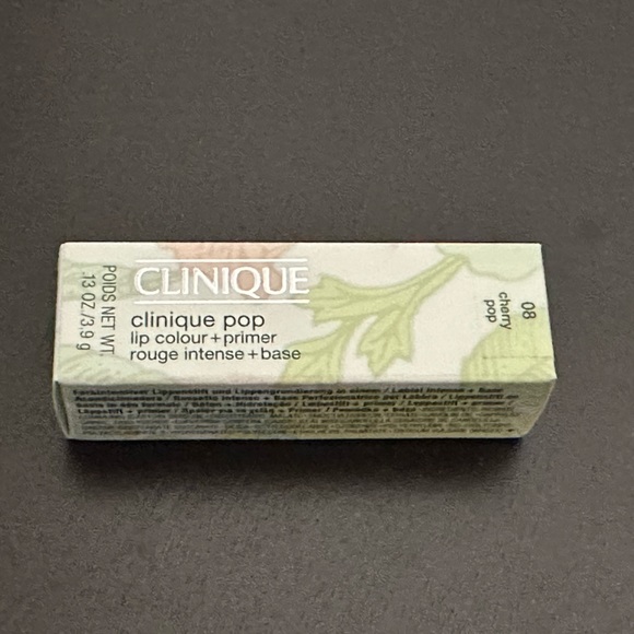 NEW FULL SIZE CLINIQUE POP LIP COLOUR + PRIMER IN SHADE CHERRY POP - Picture 4 of 8